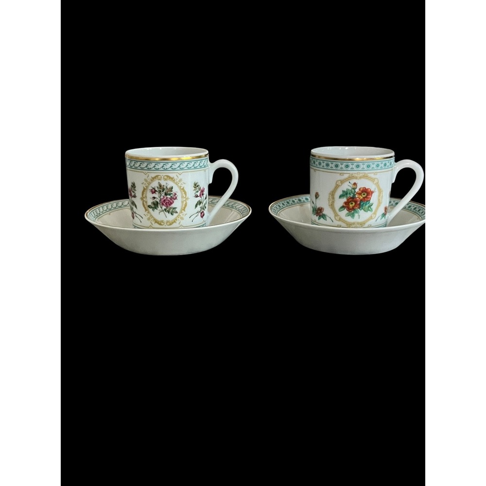 Vintage Rose d'Amour Empress Josephine Demitasse Collection Limoges Demitasse